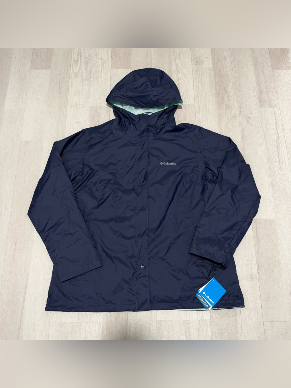 Columbia Marys Peak II Waterproof Women’s blue Rain Jacket Size 1X